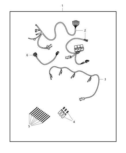 2013 Jeep Patriot Light Kit - Roof Mount Diagram