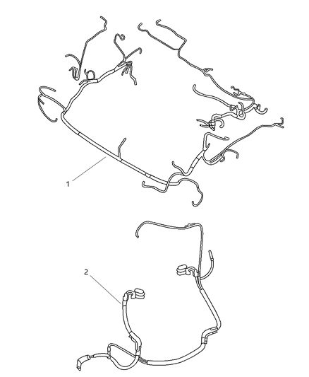 2001 Chrysler PT Cruiser Wiring HEADLAMP & Dash Diagram for 4794564AB