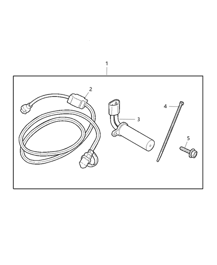 2008 Chrysler Aspen Heater Kit - Engine Block Diagram