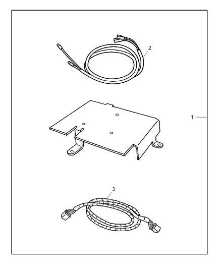 2006 Chrysler Town & Country Install Kit - Satellite Receiver Diagram 2