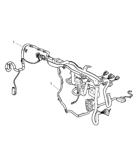 2000 Dodge Neon Wiring Instrument Panel Diagram for 4793934AE