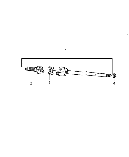 2007 Dodge Ram 2500 Front Axle Shafts Diagram