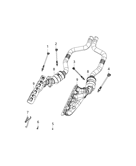 2018 Dodge Charger Oxygen Sensors Diagram 3