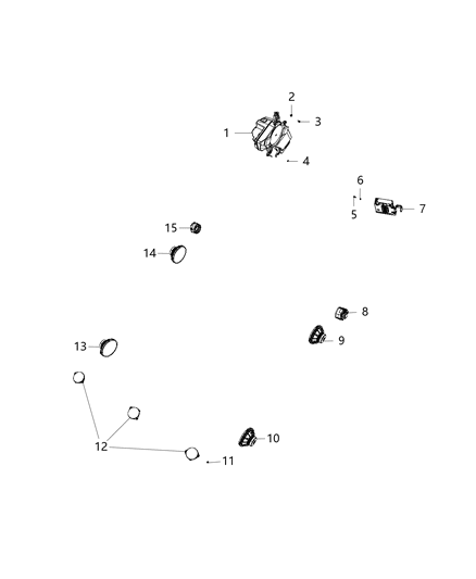 2019 Jeep Compass Speakers & Amplifier Diagram