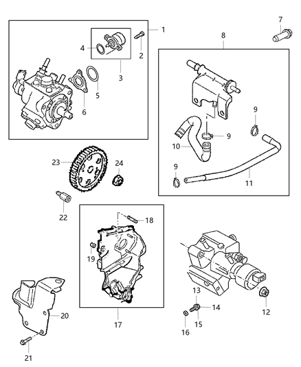 2015 Dodge Journey Fuel Injection Pump Diagram