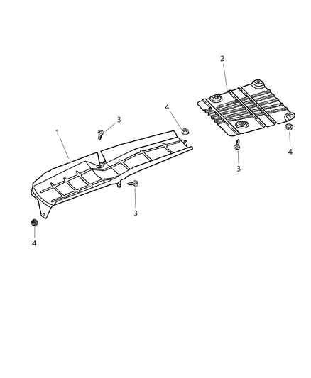 1998 Jeep Wrangler Heat Shields Diagram