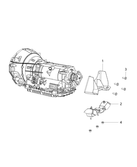 2016 Ram 1500 Transmission Support Diagram 1