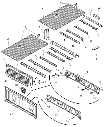 2007 Dodge Ram 2500 SILL-Box Diagram for 55275531AE