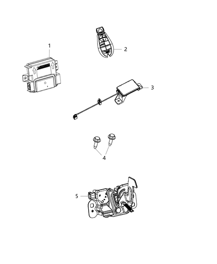 2016 Dodge Dart Receiver-Hub Diagram for 56046811AJ