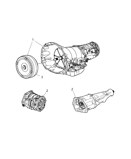 2007 Dodge Ram 3500 Transmission Assembly Diagram 1