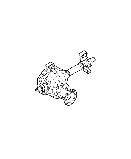 2008 Dodge Dakota Axle Assembly, Front Diagram