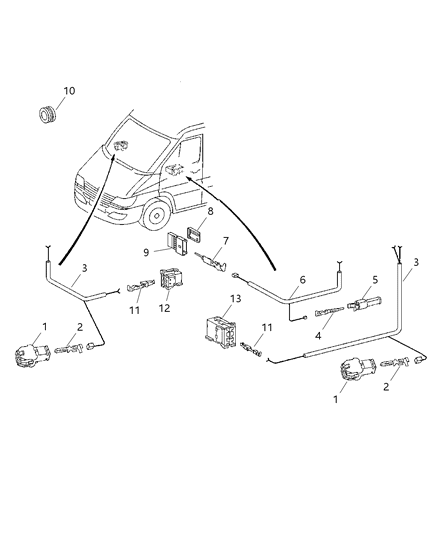 2006 Dodge Sprinter 3500 Connectors Front Doors Diagram