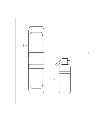 2015 Chrysler Town & Country Emergency Kit Diagram