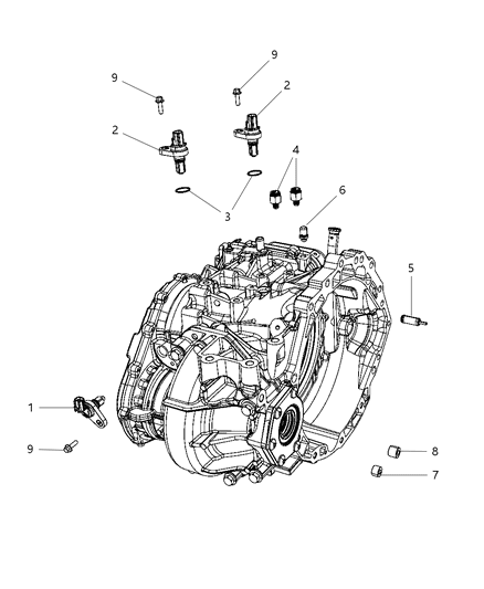 2014 Ram ProMaster 3500 Sensors, Vents And Quick Connectors Diagram