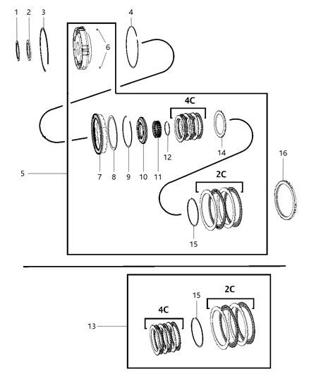 2008 Jeep Wrangler 2 & 4 Clutch Diagram 2