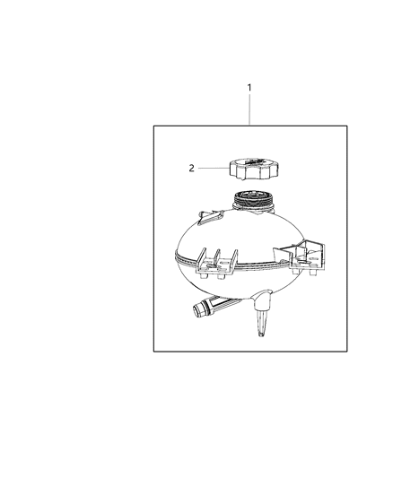 2019 Jeep Renegade Coolant Recovery Bottle Diagram 2