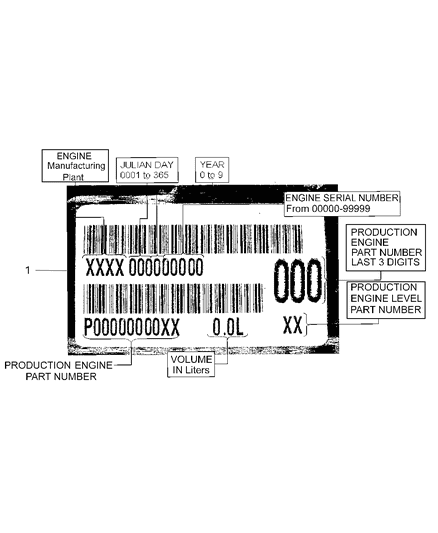 2009 Jeep Compass Engine Assembly And Identification Diagram 2