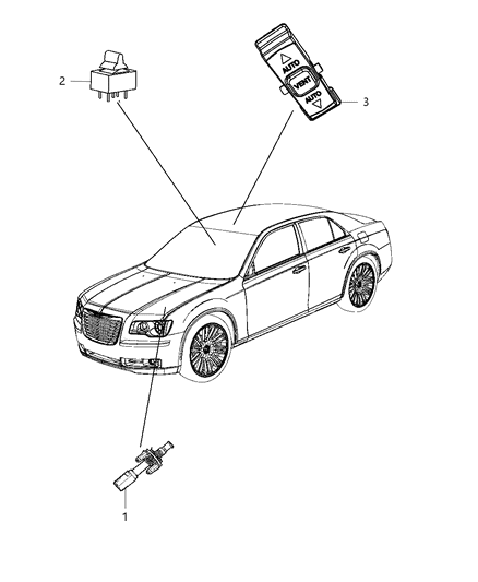 2013 Chrysler 300 Switches - Body Diagram