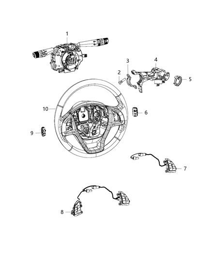 2017 Ram ProMaster City Module-Steering Control Diagram for 6KD85LXHAA