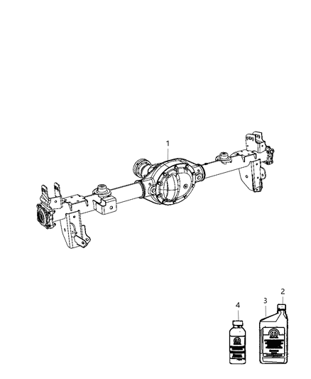 2009 Jeep Wrangler Rear Axle Assembly Diagram