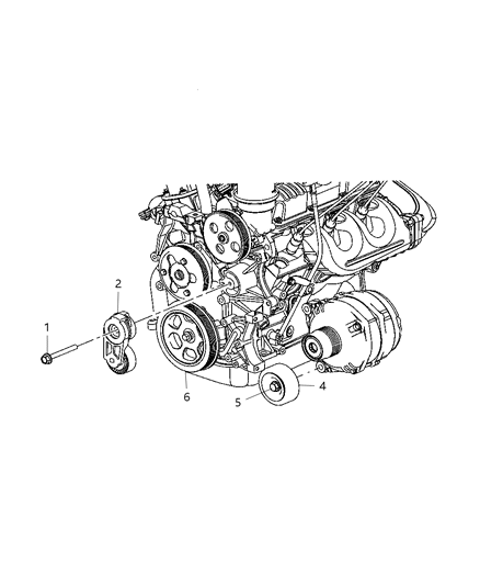 2007 Chrysler Pacifica Drive Pulleys Diagram