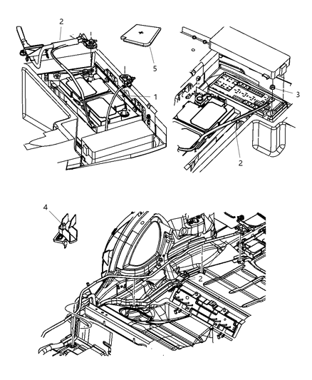 2008 Dodge Challenger Battery Positive Wiring Diagram for 4607677AA