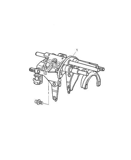 2006 Jeep Wrangler Fork & Rails Diagram