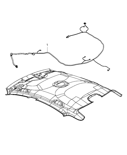 2012 Dodge Dart Wiring-HEADLINER Diagram for 68142715AE