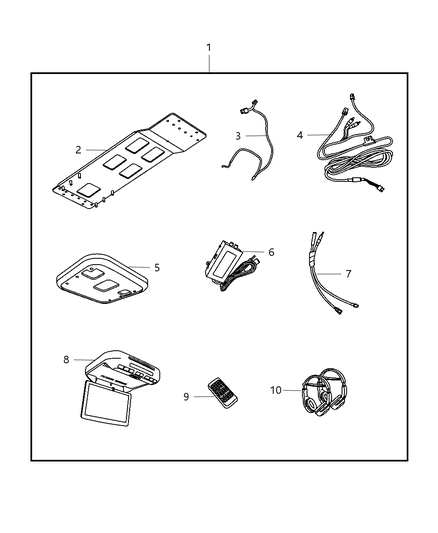 2009 Chrysler Aspen Media System Diagram