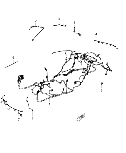 2012 Chrysler 300 Wiring-Unified Body Diagram for 5035287AF