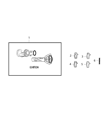 2015 Jeep Wrangler Ignition Lock Cylinder Diagram