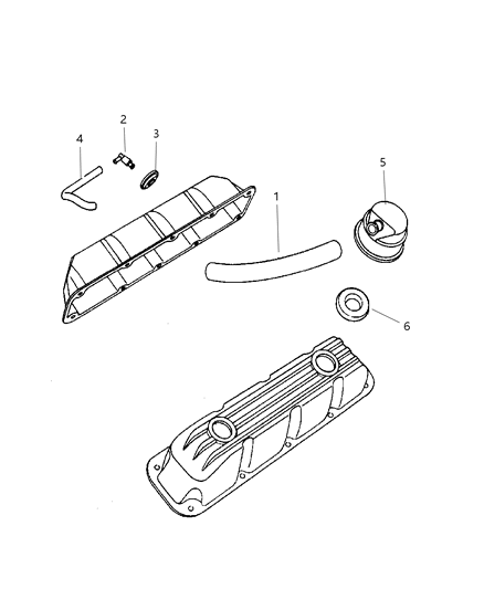 1998 Dodge Durango Crankcase Ventilation Diagram 2