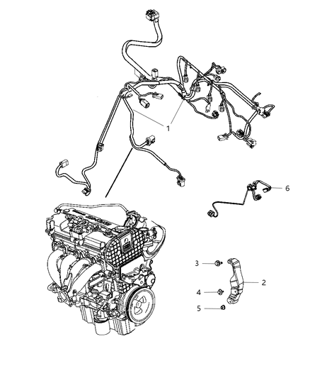 2014 Dodge Avenger Wiring-Engine Diagram for 68060124AF