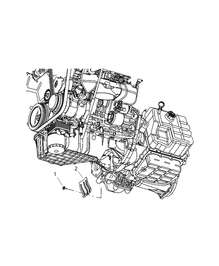 2007 Chrysler Pacifica Lower Cover - Case Diagram