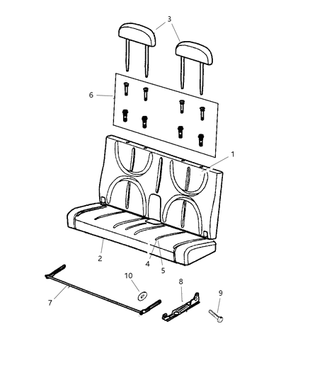 1998 Dodge Durango Third Seat Diagram