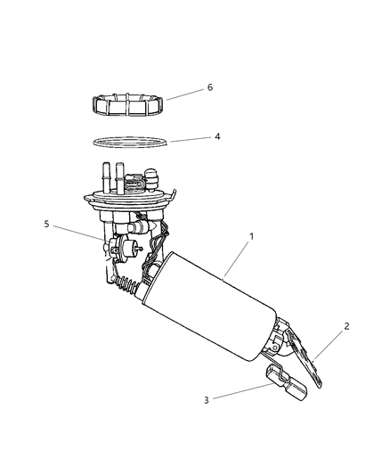 1997 Dodge Neon Fuel Pump & Sending Unit Diagram