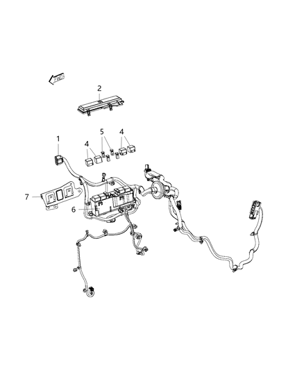 2018 Jeep Cherokee Wiring-Dash Diagram for 68268015AD