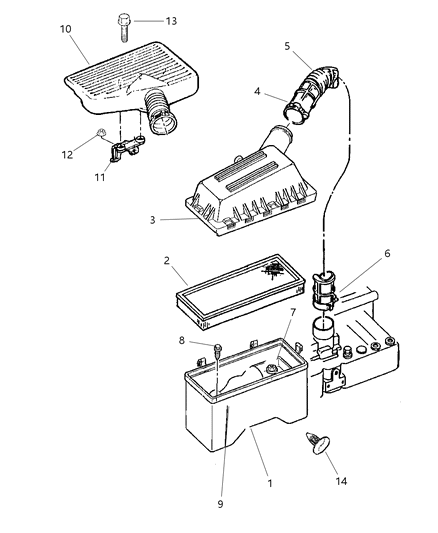 2000 Jeep Cherokee Air Cleaner Diagram 2