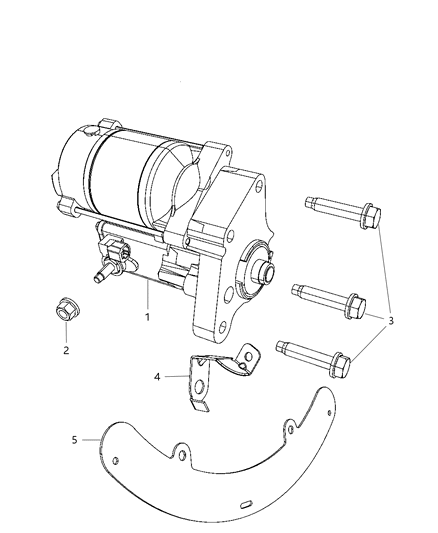 2013 Dodge Charger Starter & Related Parts Diagram 2