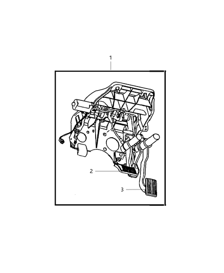 2005 Dodge Ram 3500 Pedal-Brake Diagram for 55366033AB