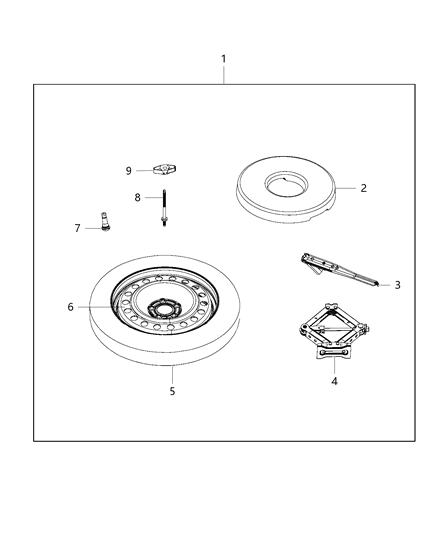 2014 Dodge Dart Steel Wheel Diagram for 5270040AC