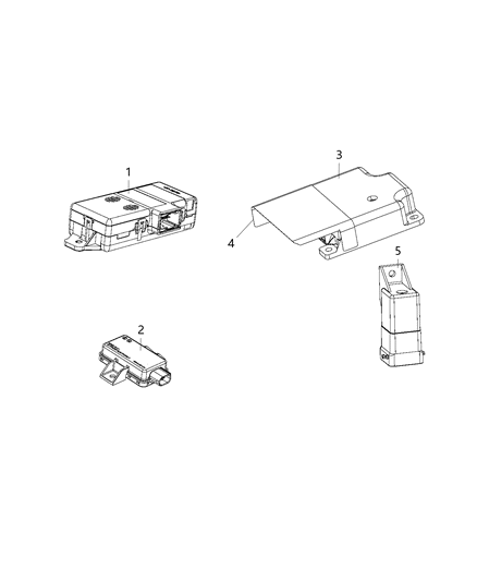 2021 Ram ProMaster 3500 Module-Tire Pressure Monitoring Diagram for 68158118AC