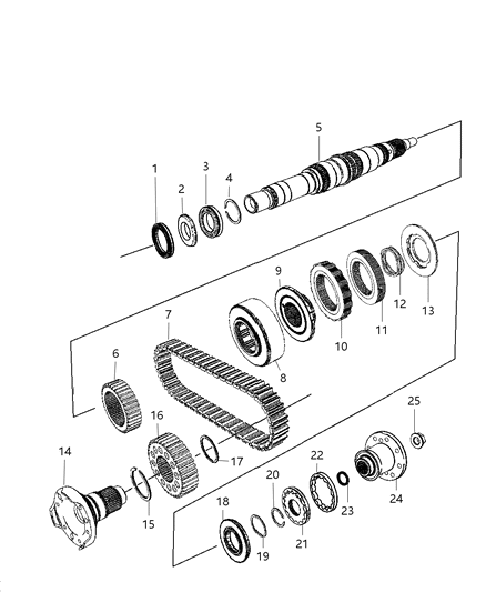 2008 Jeep Liberty Gear Train Diagram 1