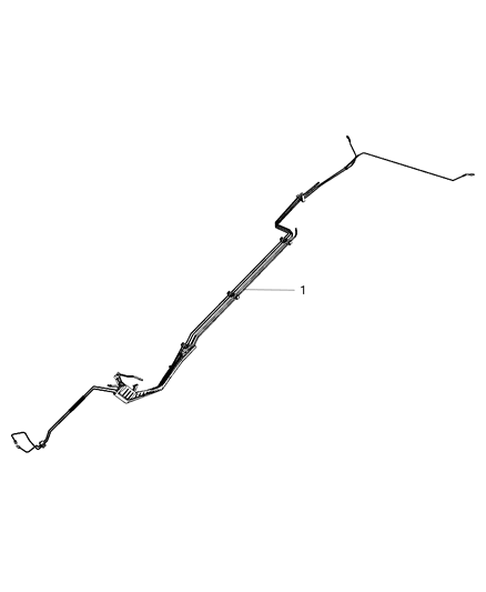 2014 Chrysler 300 Line-Fuel And Brake Tube Diagram for 68057674AE