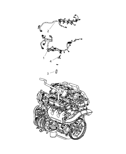 2010 Chrysler Town & Country Wiring - Engine Diagram 2