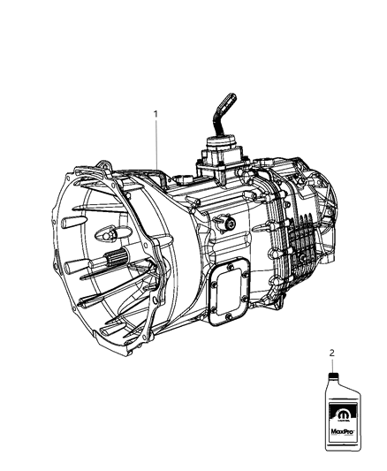 2009 Dodge Ram 3500 Trans Pkg-6 Speed Diagram for RL104714AA