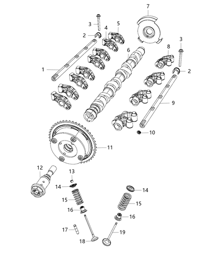 2015 Jeep Renegade Camshaft & Valvetrain Diagram 2