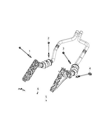 2020 Dodge Challenger Oxygen Sensors Diagram 5