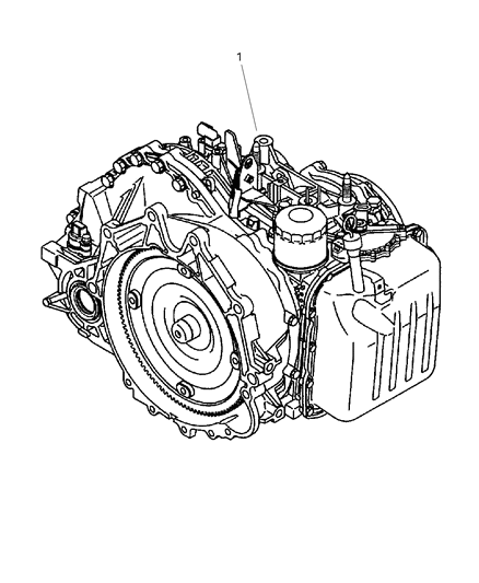 2002 Dodge Stratus Coupe Transaxle Assemblies Diagram