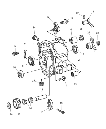 2004 Chrysler Crossfire Extension Diagram for 5098343AA